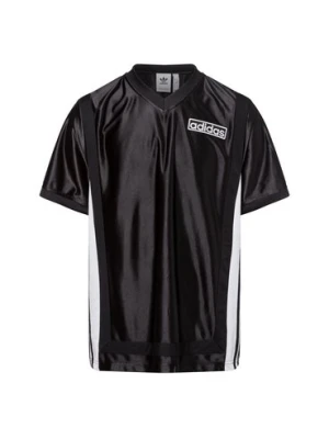 adidas Originals Koszulka męska - Adibreak Jersey Mężczyźni Sztuczne włókno czarny|biały jednolity,