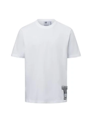 adidas Originals Koszulka męska - Adibreak Mężczyźni Bawełna biały jednolity,