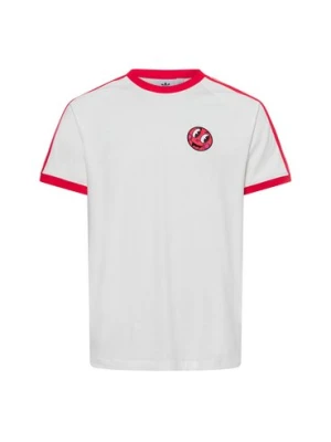 adidas Originals Koszulka męska - Cali Tee Mężczyźni Bawełna biały|czerwony,