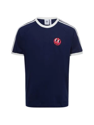 adidas Originals Koszulka męska - Cali Tee Mężczyźni Bawełna niebieski jednolity,