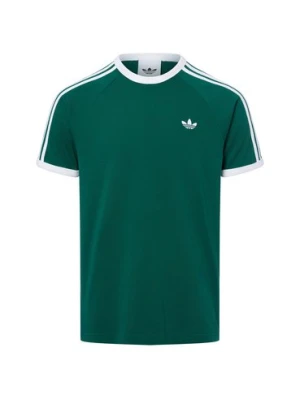 adidas Originals Koszulka męska Mężczyźni Bawełna zielony jednolity,