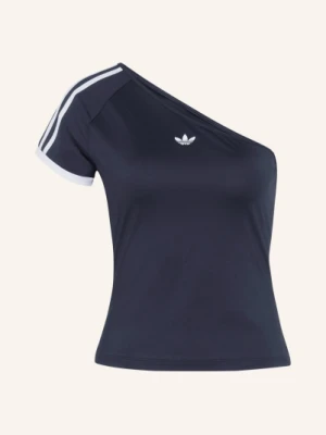 Adidas Originals Koszulka Na Jedno Ramię Z Paskami Z Galonu schwarz