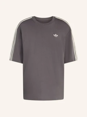 Adidas Originals Koszulka Oversize 3-Streifen braun