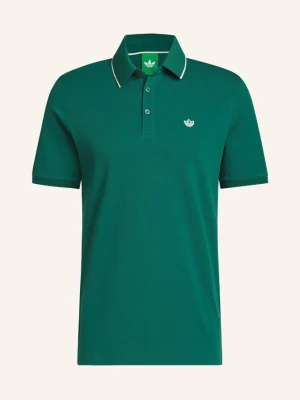 Adidas Originals Koszulka Polo Piqué Original Twistknit Trefoil gruen