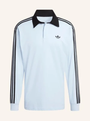 Adidas Originals Koszulka Polo Z Dżerseju 3-Stripes blau