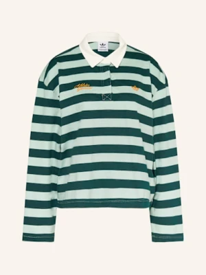 Adidas Originals Koszulka Polo Z Dżerseju Athl Dept Striped Graphic gruen