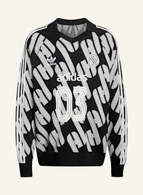 Adidas Originals Koszulka Polo Z Dzianiny Adicolor Blokecore Unisex schwarz