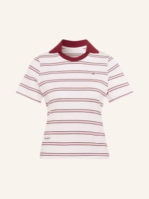 Adidas Originals Koszulka Polo Z Jerseyu Resort rot beżowy