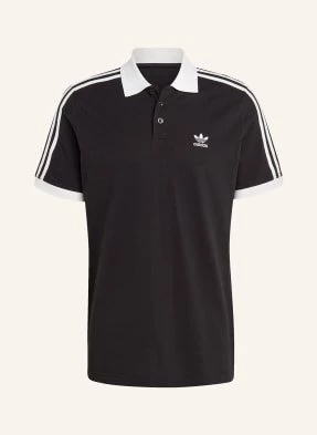 Adidas Originals Koszulka Polo Z Piki Adicolor Classics Z Lampasami schwarz