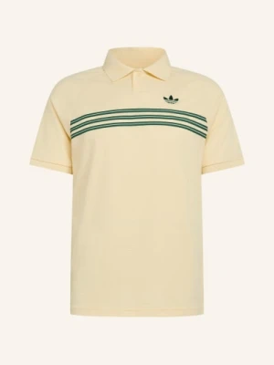 Adidas Originals Koszulka Polo Z Pikowanego Materiału 98 beige