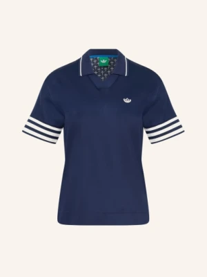 Adidas Originals Koszulka Polo Z Pikowanym Wzorem Originals 3-Stripe blau