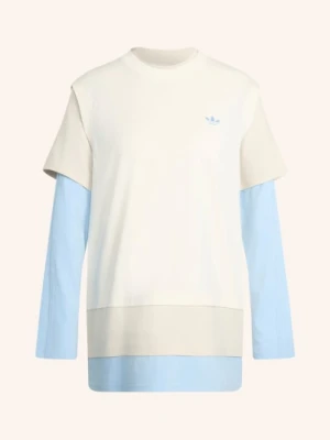 Adidas Originals Koszulka Z Długim Rękawem Loose Layered Long Sleeve weiss