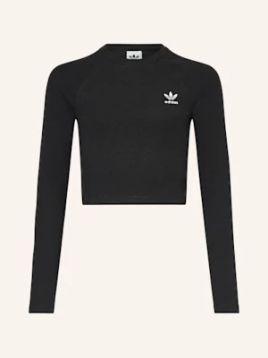 Adidas Originals Koszulka Z Długim Rękawem Rib Crop schwarz