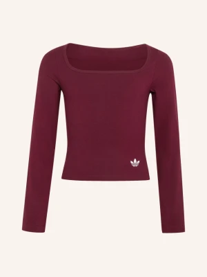 Adidas Originals Koszulka Z Długim Rękawem rot CIEMNOCZERWONY