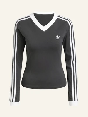 Adidas Originals Koszulka Z Długim Rękawem V-Neck schwarz