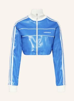 Adidas Originals Krótka Kurtka Z Imitacji Skóry blau