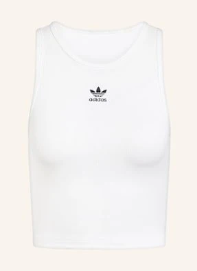 Adidas Originals Krótki Top Essentials Rib weiss