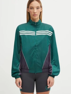 adidas Originals kurtka adidas Originals x Sporty & Rich kolor zielony przejściowa oversize KA7990