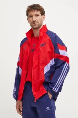 adidas Originals kurtka Arsenal FC męska kolor czerwony przejściowa oversize IS6503