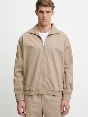 adidas Originals kurtka bawełniana Firebird Jacket męska kolor beżowy przejściowa KC0685