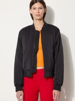 adidas Originals kurtka bomber damski kolor czarny przejściowa HA7157-CZARNY