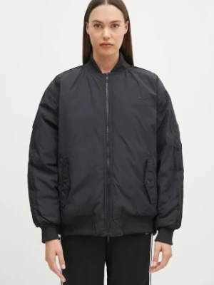 adidas Originals kurtka bomber damski kolor czarny przejściowa IW8422