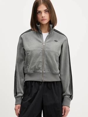 adidas Originals kurtka bomber Denim Tt kolor szary przejściowa JY2564