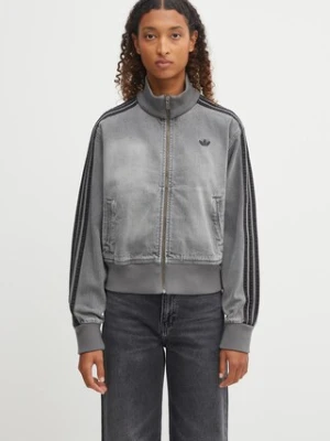 adidas Originals kurtka bomber Denim Tt kolor szary przejściowa JY2564