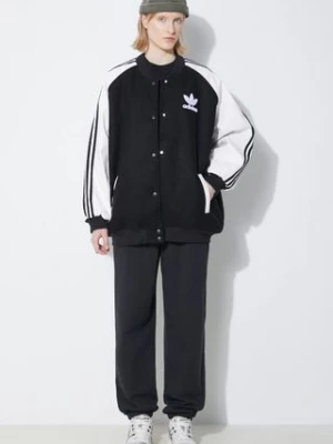 adidas Originals kurtka bomber SST Oversize VRCT damski kolor czarny przejściowa oversize IR5519