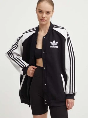 adidas Originals kurtka bomber SST Oversize VRCT damski kolor czarny przejściowa oversize IR5519