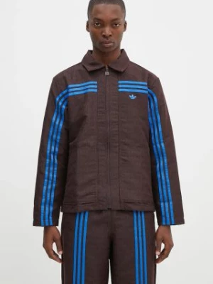 adidas Originals kurtka Club Jacket męska kolor brązowy przejściowa JN5958