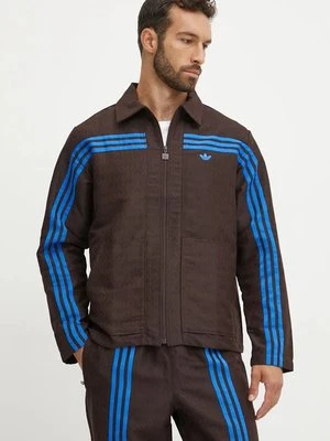 adidas Originals kurtka Club Jacket męska kolor brązowy przejściowa JN5958