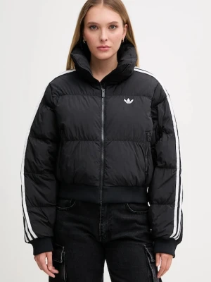 adidas Originals kurtka Cropped Puffer kolor czarny przejściowa JX2970