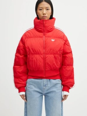 Zdjęcie produktu adidas Originals kurtka Cropped Puffer kolor czerwony przejściowa JX2966