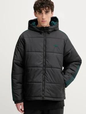 adidas Originals kurtka dwustronna Adicolor kolor czarny zimowa JX6447