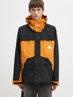adidas Originals kurtka EQT Jkt kolor pomarańczowy przejściowa oversize JV7655