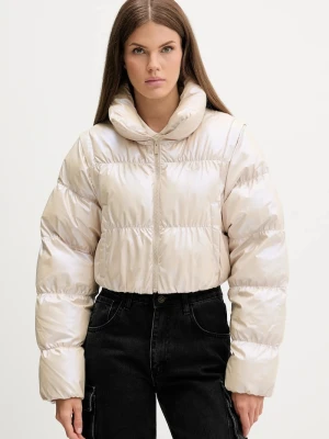 adidas Originals kurtka Ess Glossy beżowy