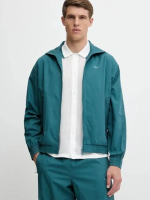 adidas Originals kurtka Firebird Jacket męska kolor turkusowy przejściowa KC0684