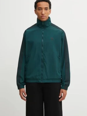 adidas Originals kurtka Firebird Tt męska kolor zielony przejściowa JY1329
