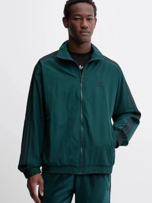 adidas Originals kurtka Firebird Tt męska kolor zielony przejściowa JY1329