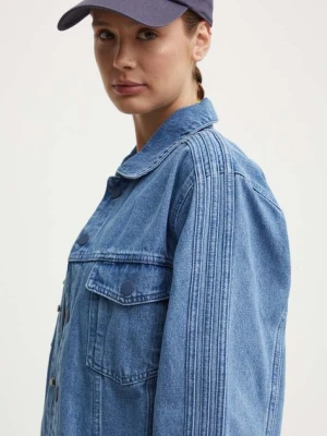 adidas Originals kurtka jeansowa x Ksenia Schneider damska kolor niebieski przejściowa IS1742