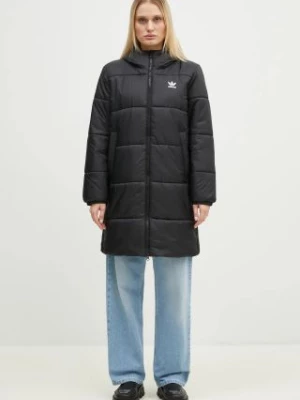 adidas Originals kurtka Long Puffer damska kolor czarny zimowa IW5858