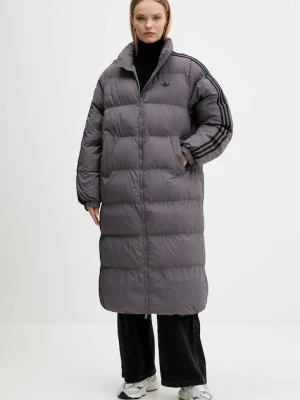 adidas Originals kurtka Long Puffer kolor fioletowy zimowa JX2952