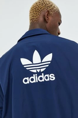 adidas Originals kurtka męska kolor granatowy przejściowa oversize