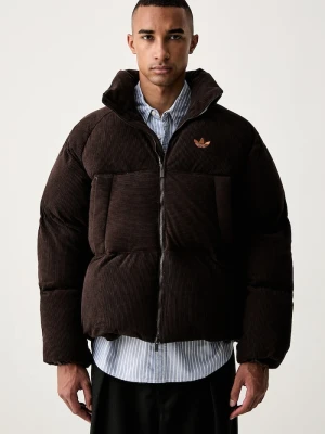 adidas Originals kurtka pikowana męska sztruksowa Corduroy Puffer brązowy