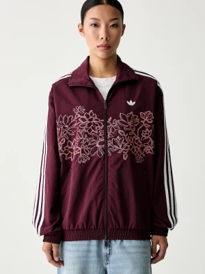 adidas Originals kurtka przejściowa damska Floral Firebird bordowy