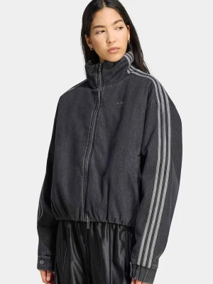 adidas Originals kurtka przejściowa damska jeansowa Firebird czarny