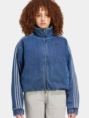adidas Originals kurtka przejściowa damska jeansowa Firebird niebieski