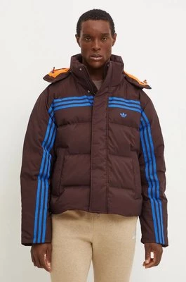 adidas Originals kurtka puchowa Prem Puffer Jacket męska kolor brązowy zimowa JL9556