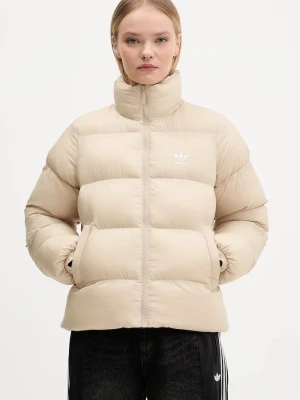 adidas Originals kurtka Short Puffer beżowy